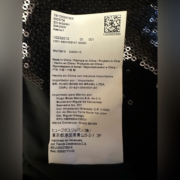 Hugo Boss ~ Black Sequin Women’s Blazer Jacket - Picture 9 of 9